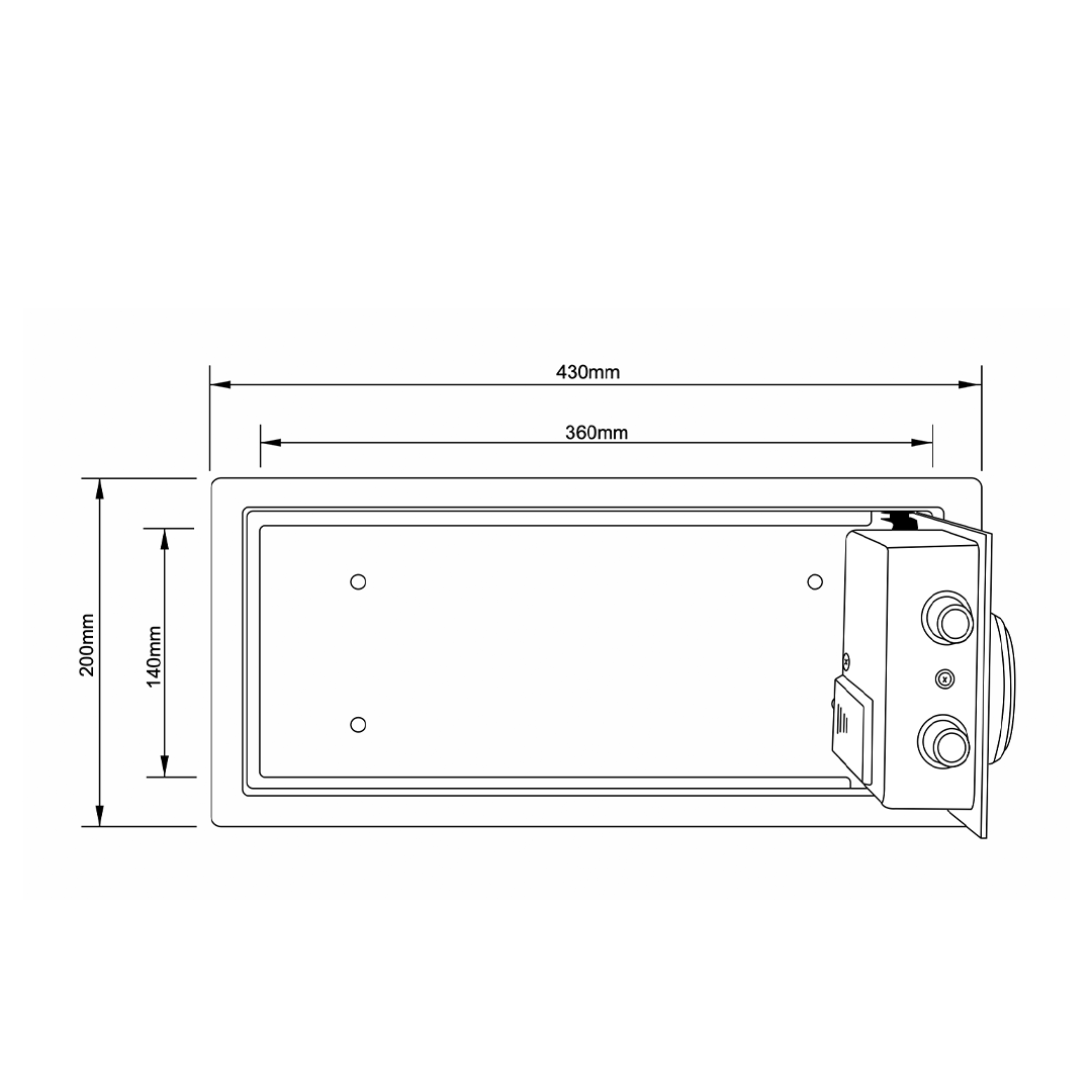 20-W Serisi Para Kasası - Görünüm 3